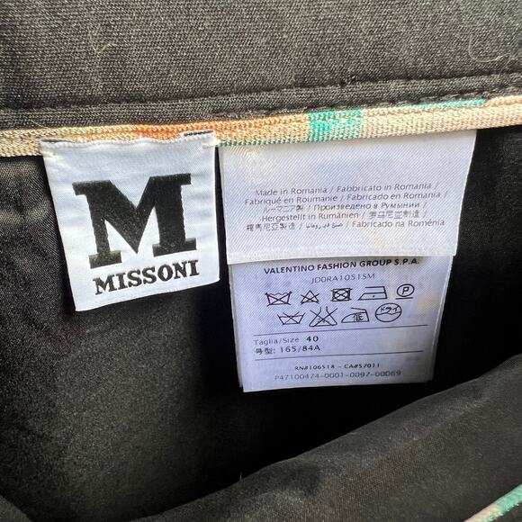 Missoni Black Neoprene Lace Panel Mini Skirt Size IT 40 - Picture 3 of 7